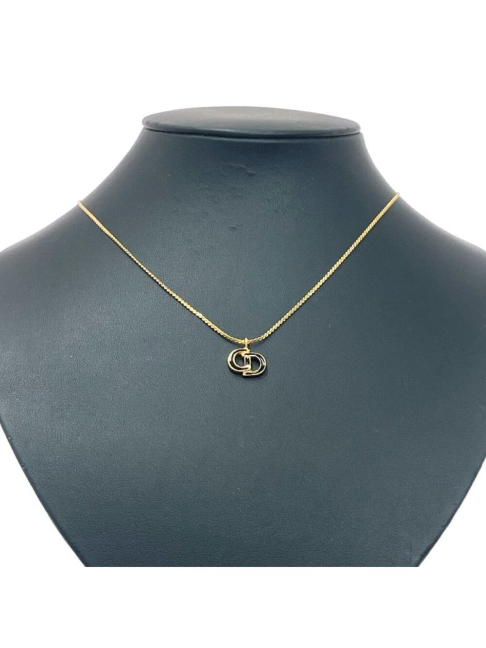 Dior CD Logo Necklace Gold